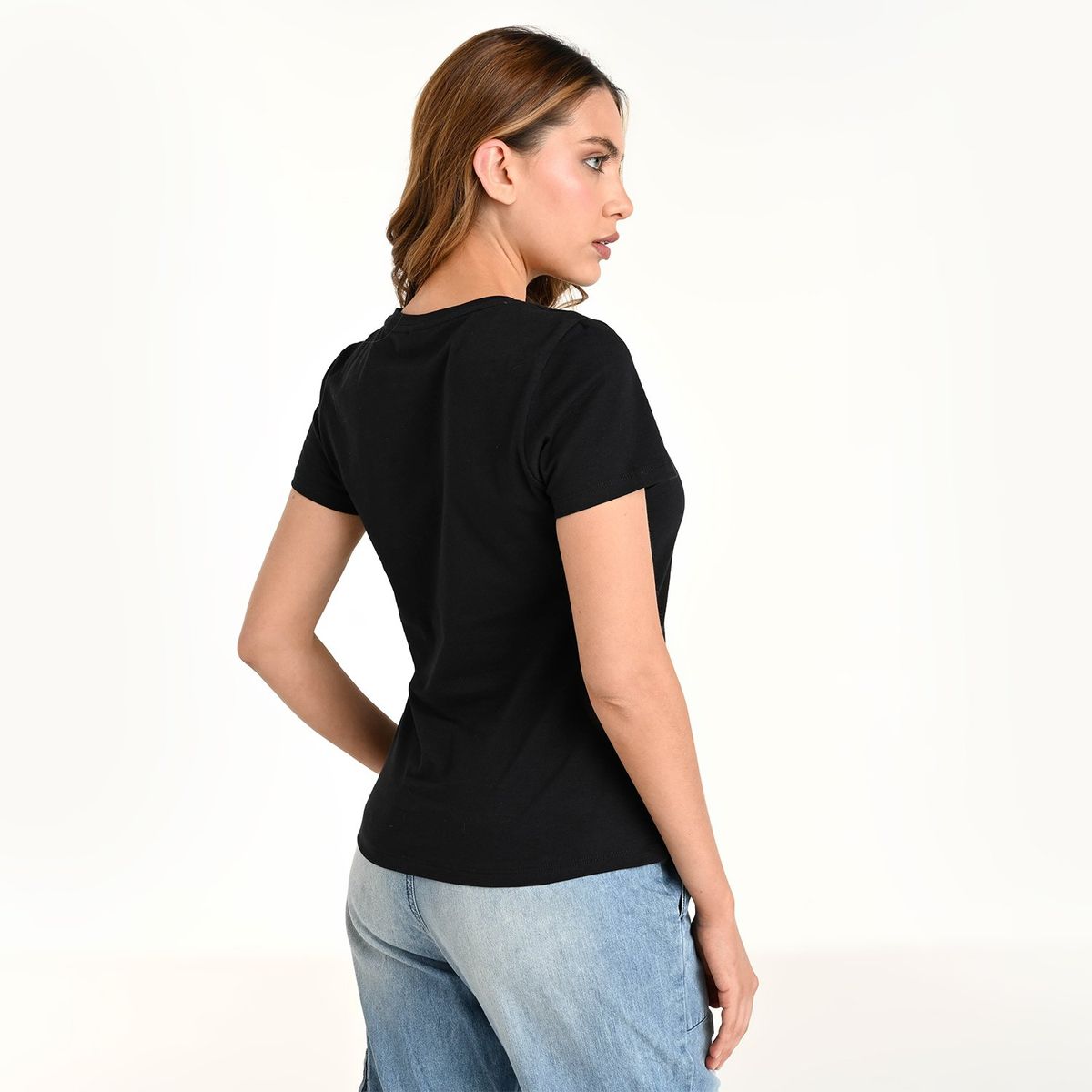 MOSSIMO - Camiseta Mujer con Estampado Manga corta de Algodón Mossimo 