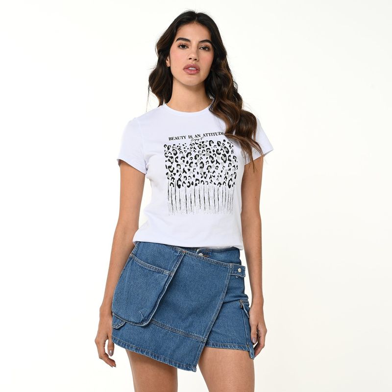 MOSSIMO - Falda short Midi Mujer de Algodón Mossimo