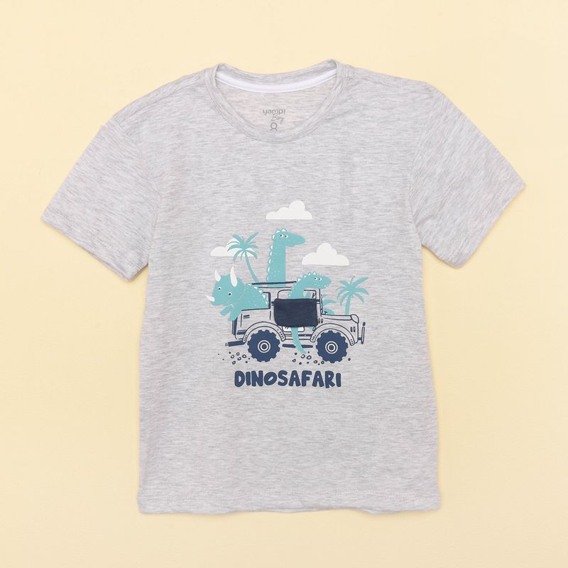 YAMP - Camiseta Niño Con aplique Manga corta Algodón Yamp