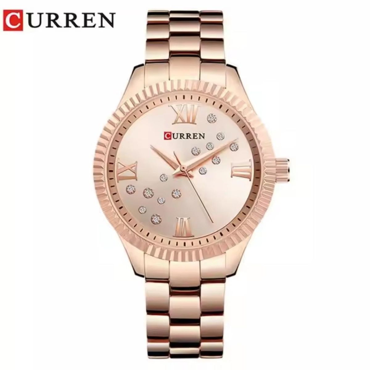 CURREN - Reloj Curren para Mujer KREb642019 . Reloj Análogo Acero inoxidable Rosado