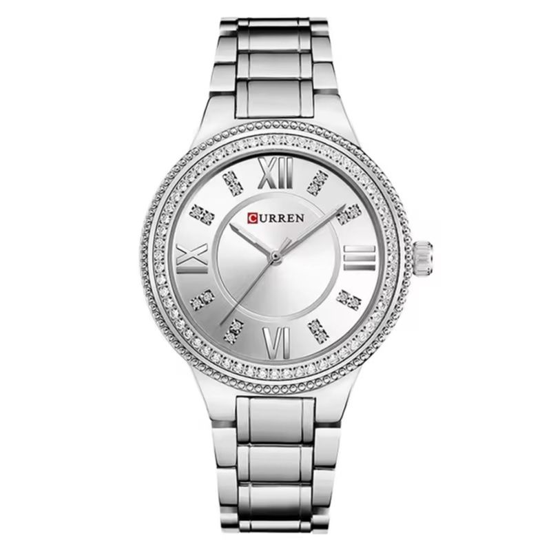 CURREN - Reloj Curren para Mujer KREb6219 . Reloj Análogo Acero inoxidable Plateado