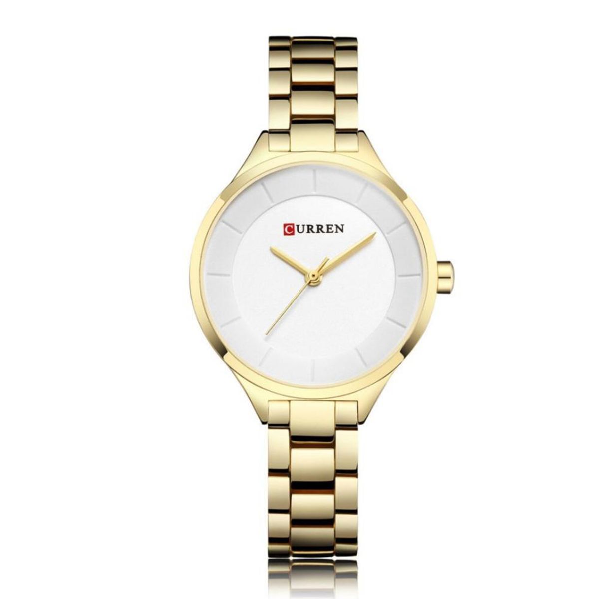 CURREN - Reloj Curren Mujer 9015 . Reloj Acero Inoxidable Dorado