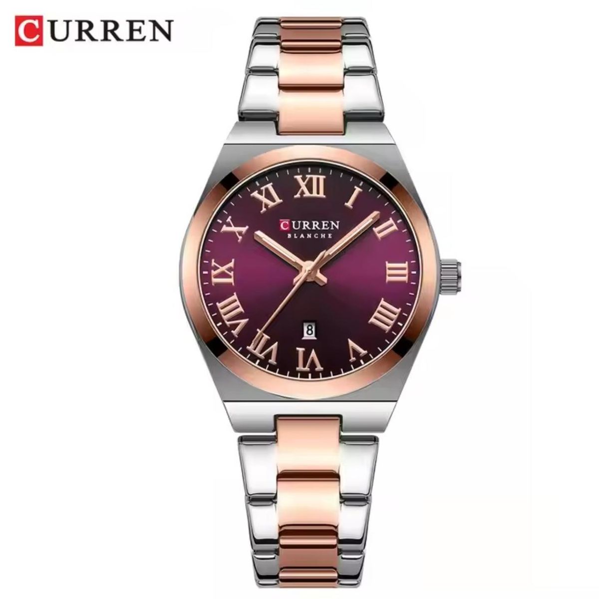 CURREN - Reloj Curren para Mujer KREe1405 . Reloj Análogo Acero inoxidable Oro rosa