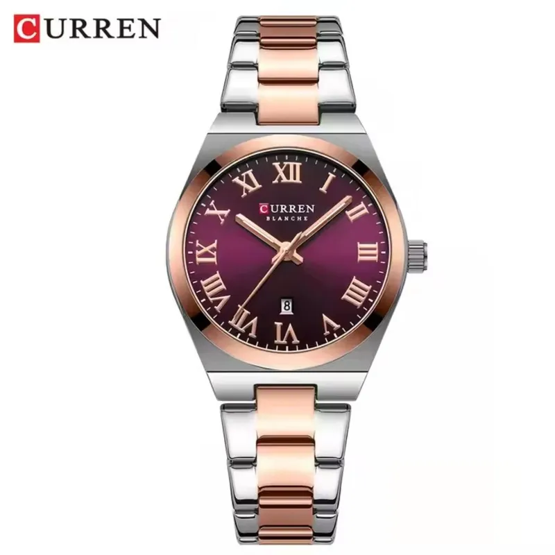 CURREN - Reloj Curren para Mujer KREe1405 . Reloj Análogo Acero inoxidable Oro rosa