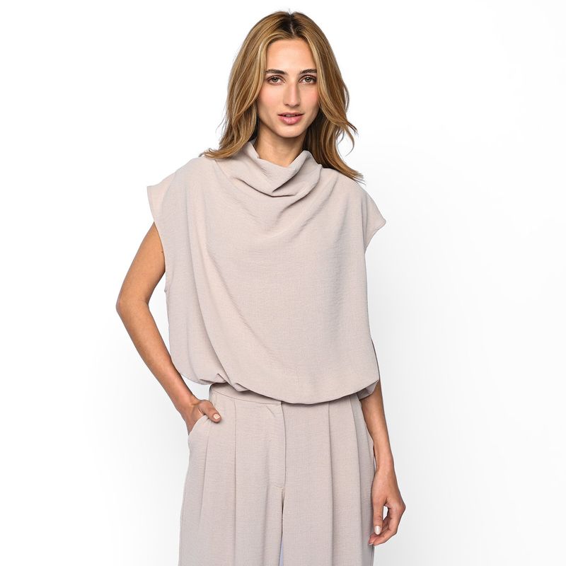 BASEMENT - Blusa Mujer Manga corta de Algodón Basement