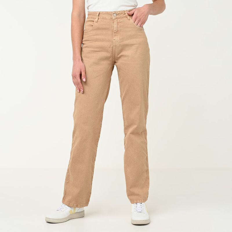 NEWPORT - Jean Wide Leg Mujer Tiro alto de Algodón Newport