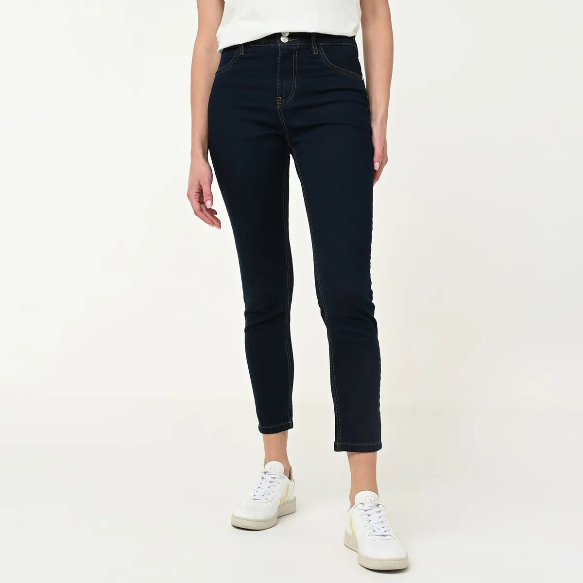 NEWPORT - Jean Skinny Mujer Tiro alto de Algodón Newport