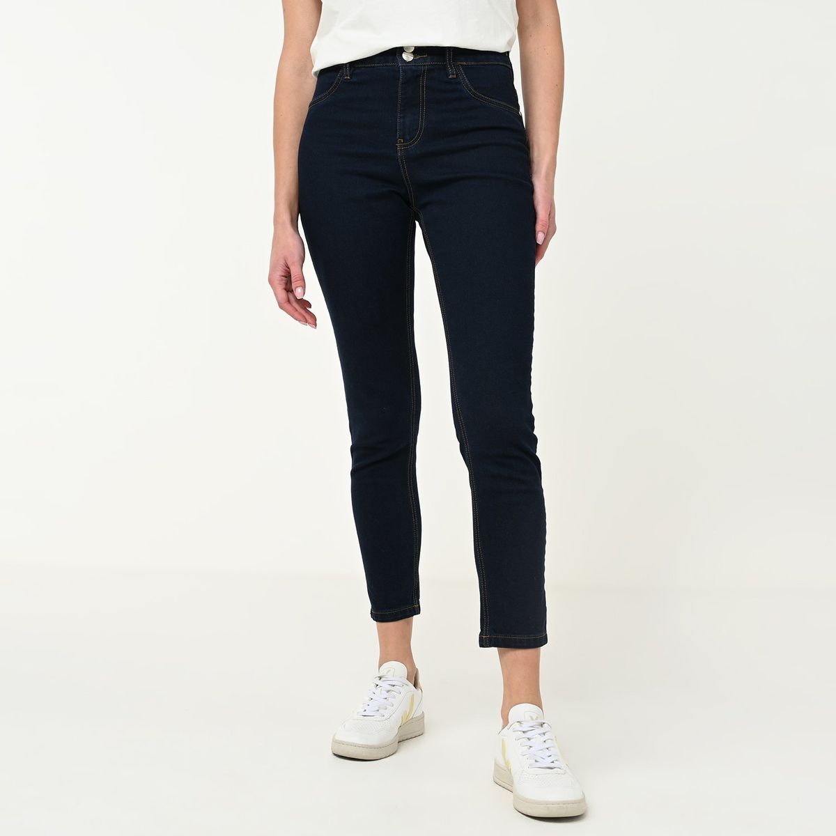 NEWPORT - Jean Skinny Mujer Tiro alto de Algodón Newport