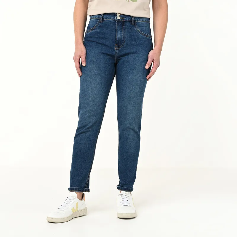NEWPORT - Jean Skinny Mujer Tiro alto de Algodón Newport