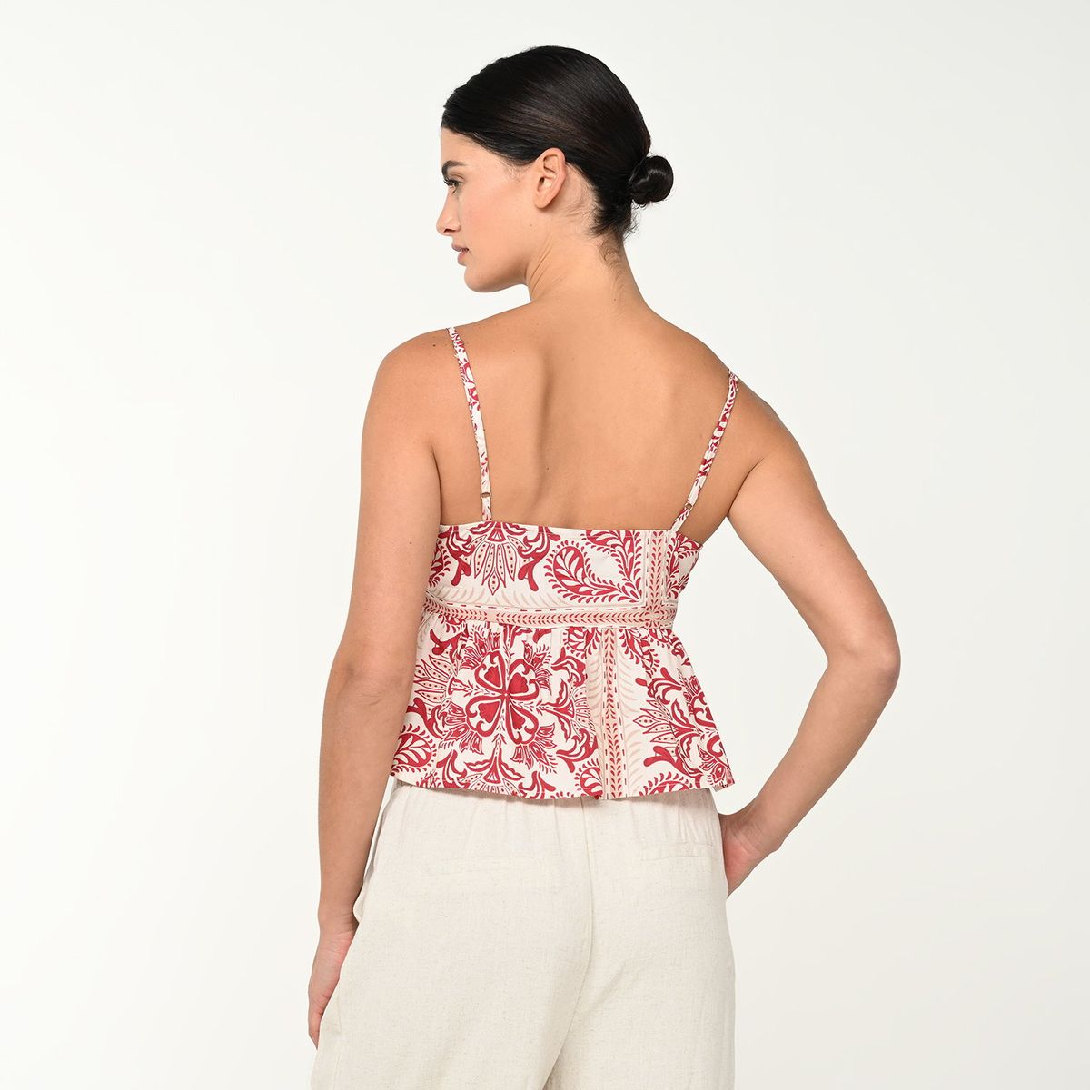 BASEMENT - Blusa Mujer Sin mangas de Algodón Basement