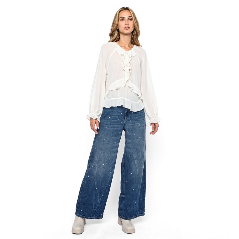 BASEMENT - Blusa Mujer Manga larga Basement