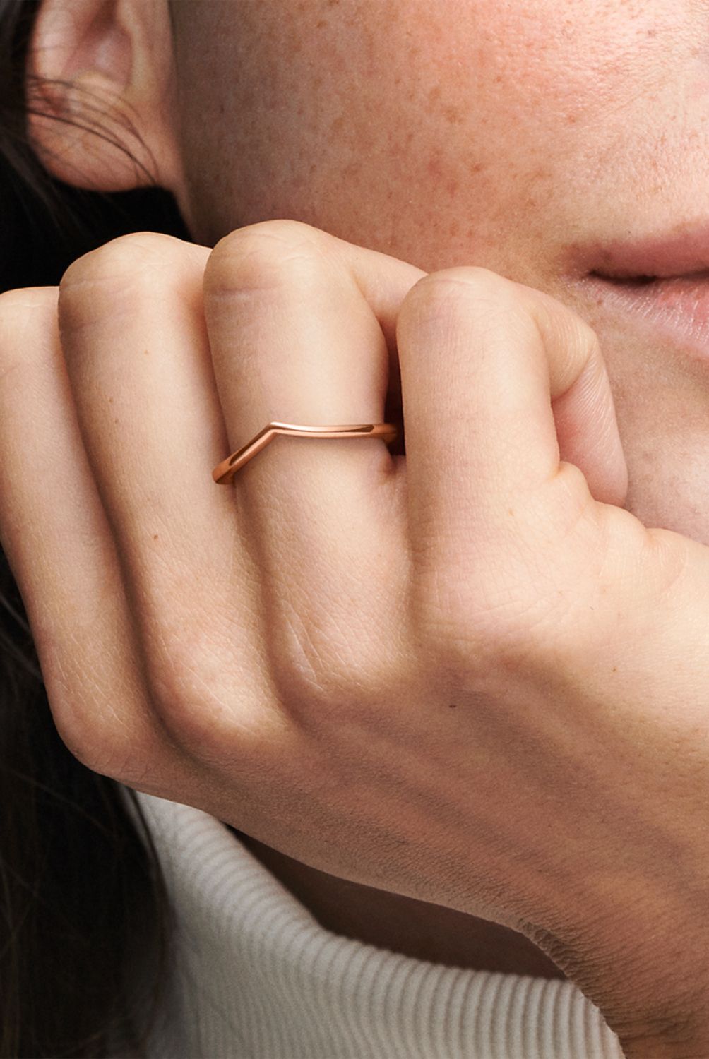 PANDORA - Anillo Pandora Deseo Brillante Recubrimiento en Oro Rosa 
