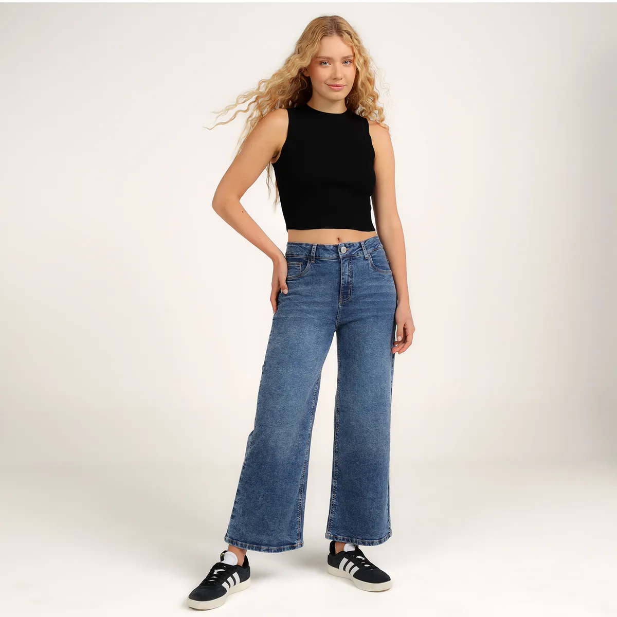 SYBILLA - Jean Culotte Mujer Tiro alto Sybilla