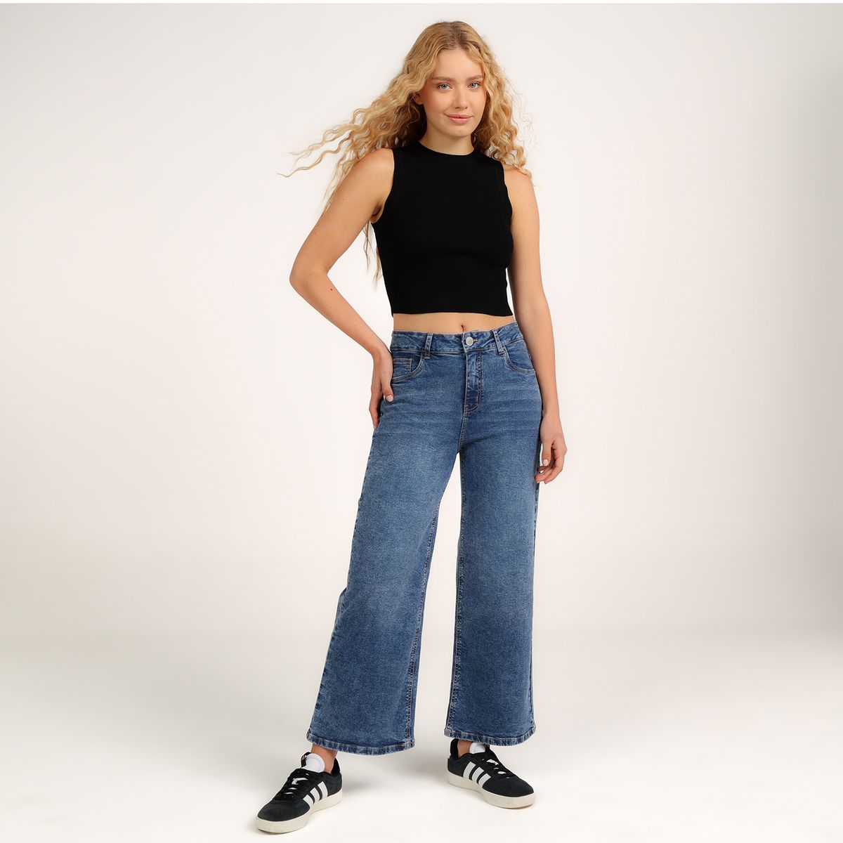 SYBILLA - Jean Culotte Mujer Tiro alto Sybilla