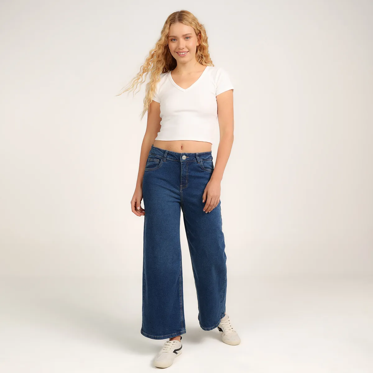 SYBILLA - Jean Culotte Mujer Tiro alto Sybilla