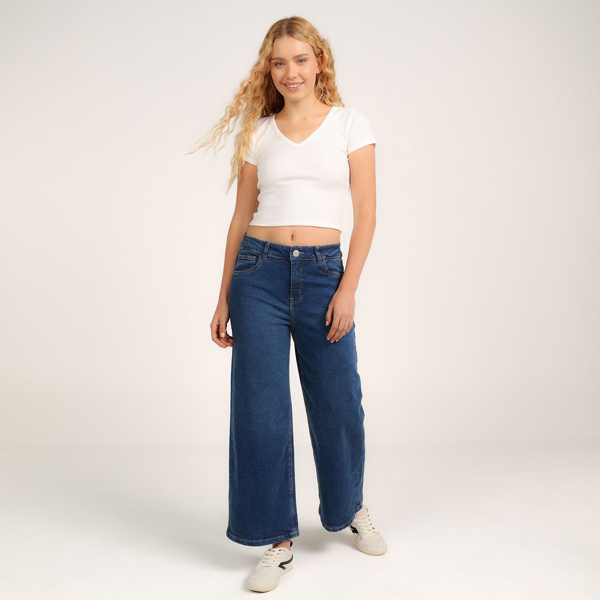 SYBILLA - Jean Culotte Mujer Tiro alto Sybilla