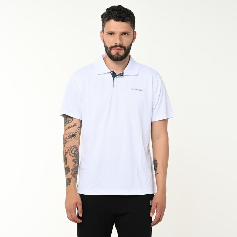 COLUMBIA - Camiseta Hombre Columbia Manga corta Outdoor con Tecnología de protección solar y secado rapido.