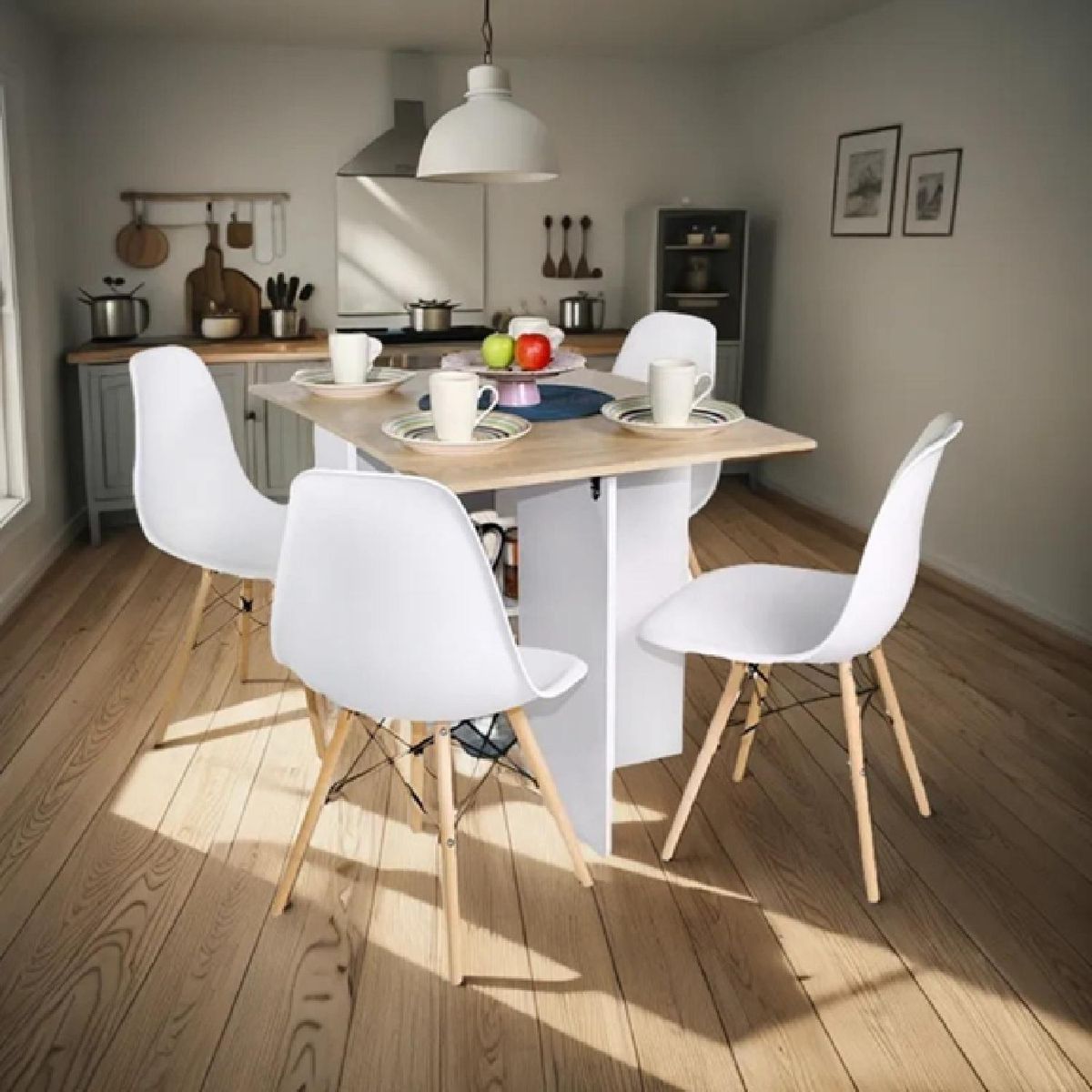 DKO DESIGN - Juego de comedor CBCOMREPLE-02-03 4 puestos