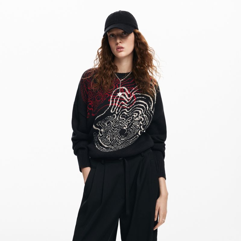DESIGUAL - Saco Mujer con Estampado Desigual