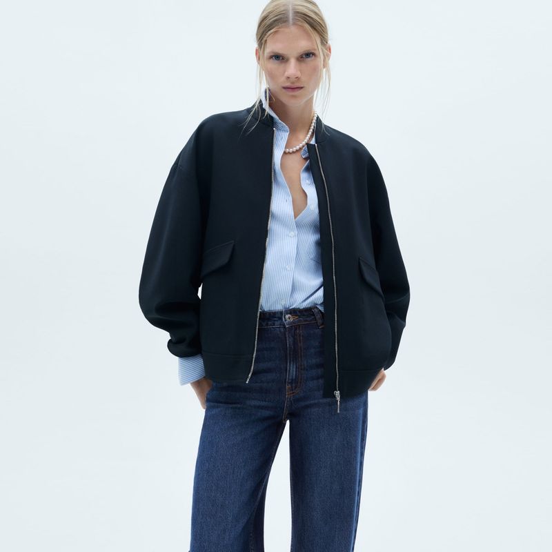 MANGO - Jean Wide Leg Mujer Tiro medio  MANGO