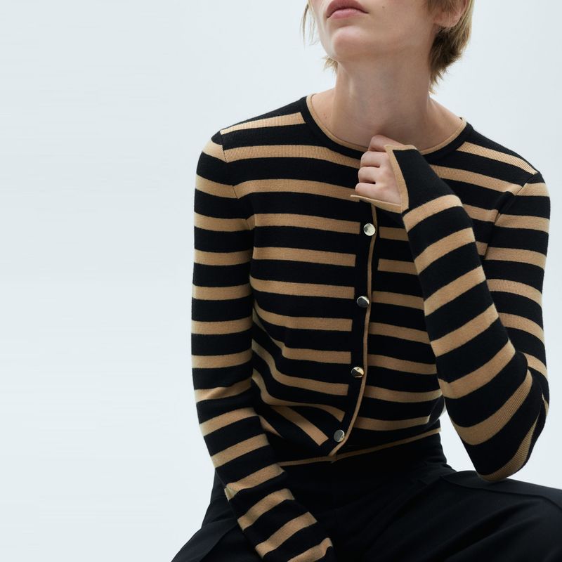 MANGO - Cardigan Mujer Tejido Crop MANGO