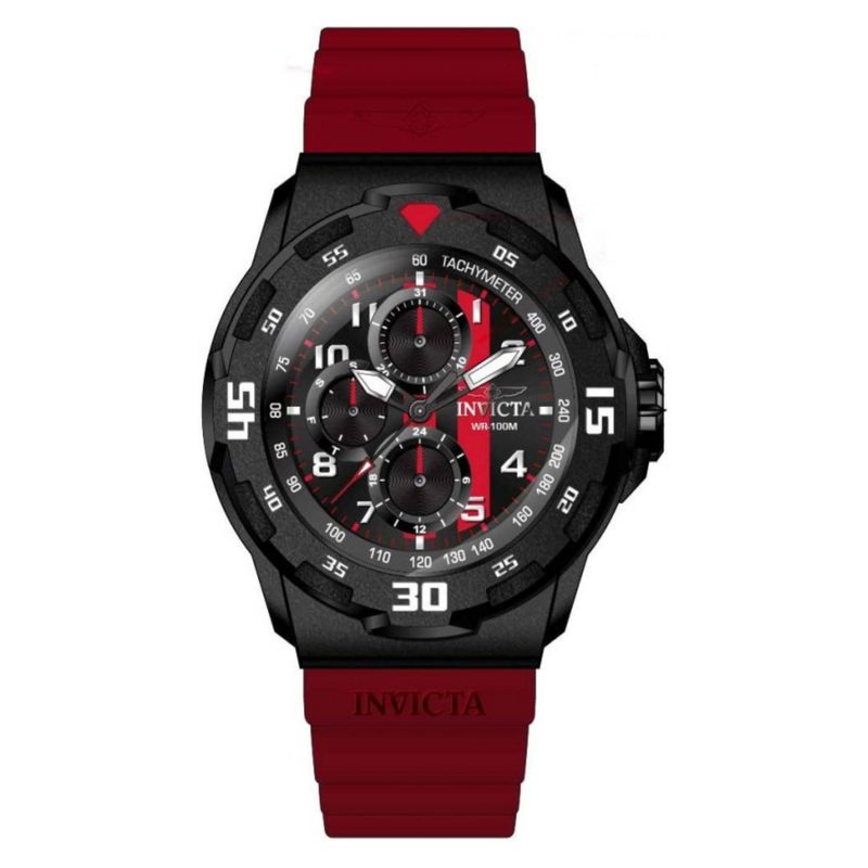 INVICTA - Reloj Invicta para Hombre Coalition Forces . Reloj Análogo Silicona Rojo