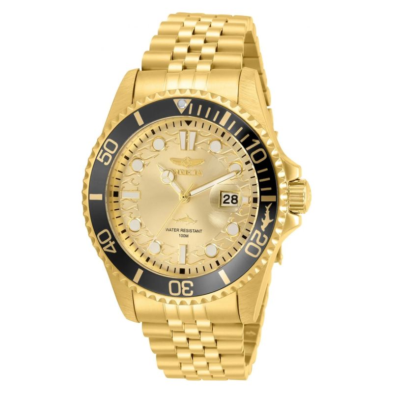 INVICTA - Reloj INVICTA para Hombre Pro Diver Reloj análogo Acero inoxidable Dorado