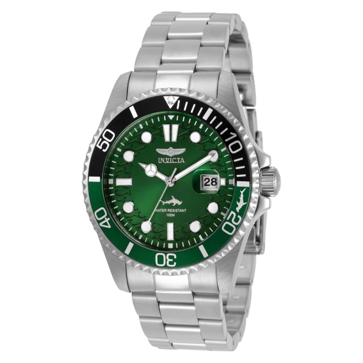 INVICTA - Reloj INVICTA para Hombre Pro Diver Reloj análogo Acero Verde