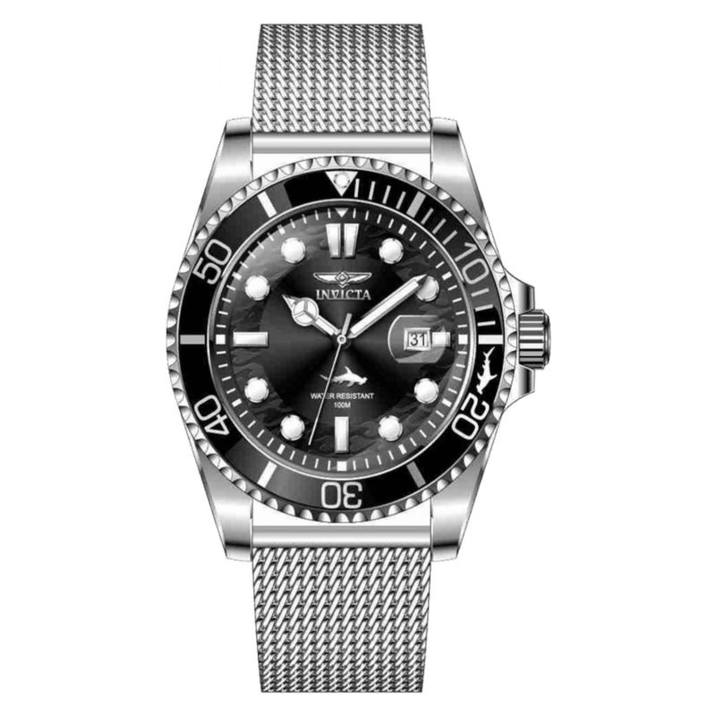 INVICTA - Reloj INVICTA para Hombre Pro Diver Reloj análogo Acero inoxidable Gris