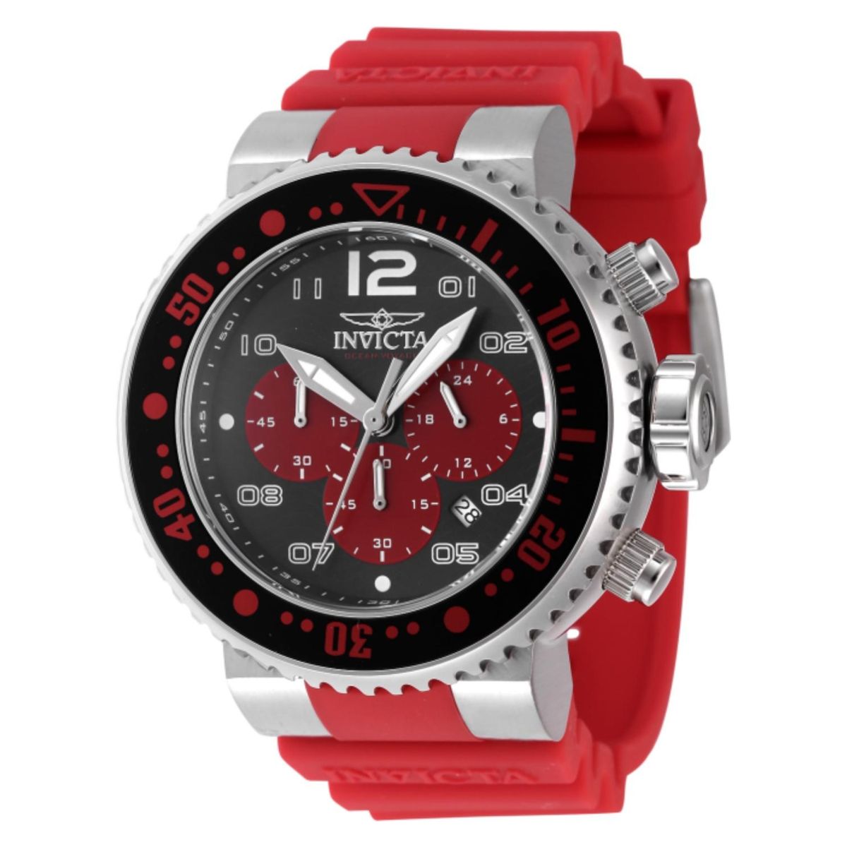 INVICTA - Reloj Invicta para Hombre Pro Diver . Reloj Análogo Silicona Rojo