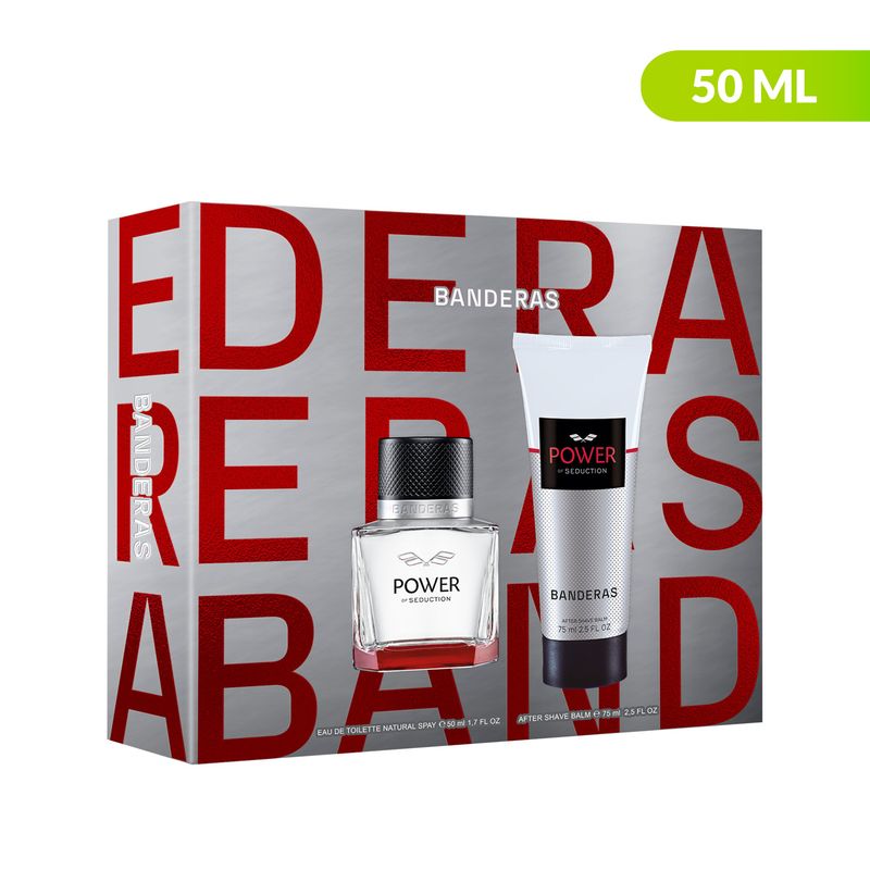 ANTONIO BANDERAS - Set de Perfume Hombre Antonio Banderas Power Seduction Incluye: Eau de Toilette 50 ml y Balsamo After Shave 75ml