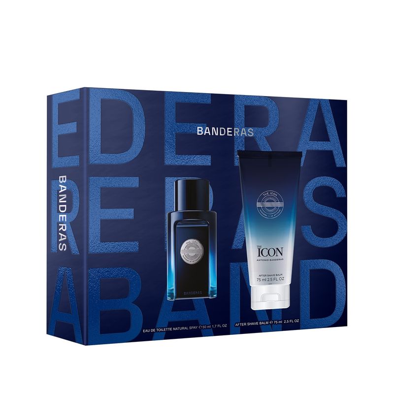 ANTONIO BANDERAS - Set de Perfume Hombre Antonio Banderas Icon Incluye: Perfume 50 ml + Balsamo After Shave 75 ml
