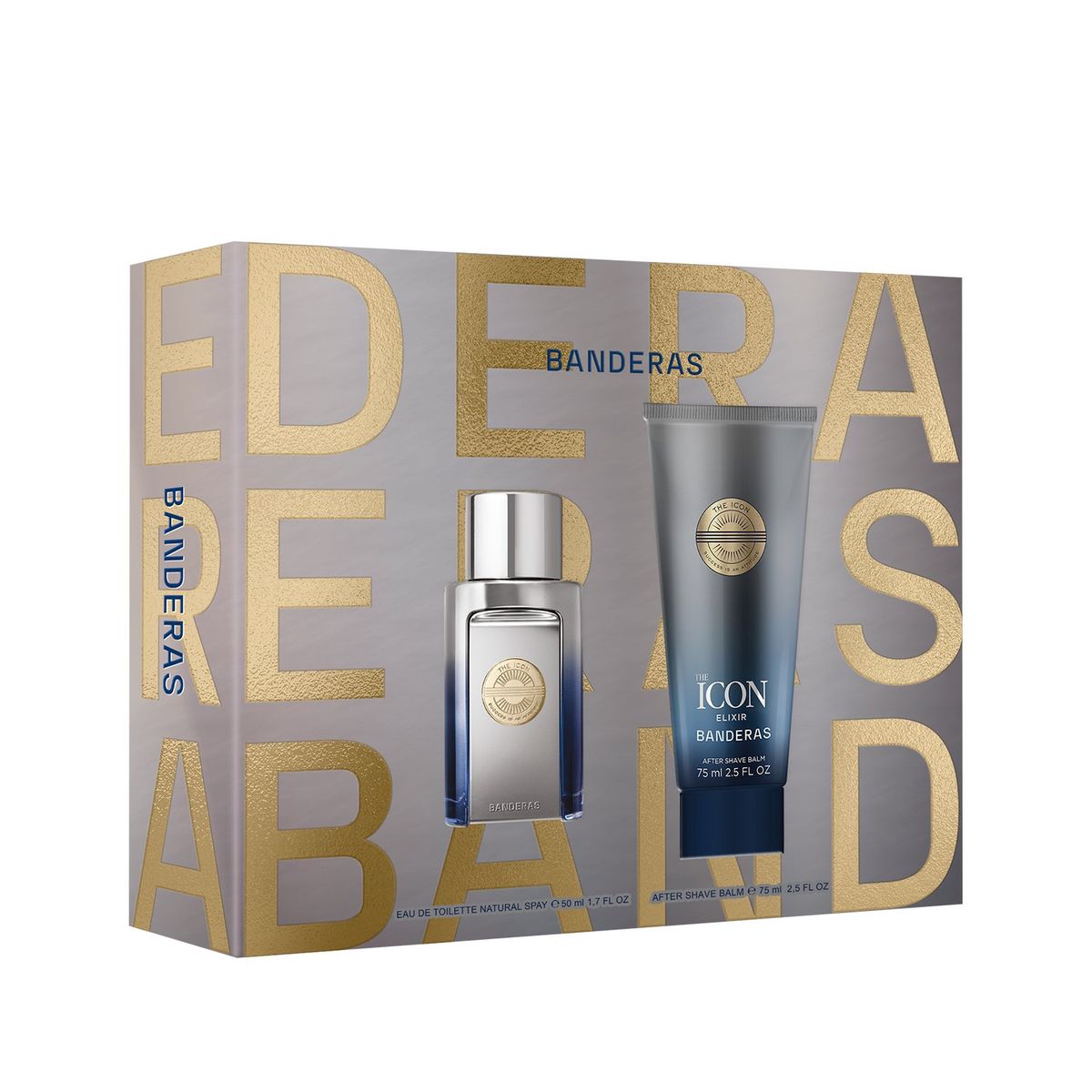 BANDERAS - Set de Perfume Hombre Banderas Icon Elixir Incluye: Eau de toilette 50ml y After Shave Balm 75ml 