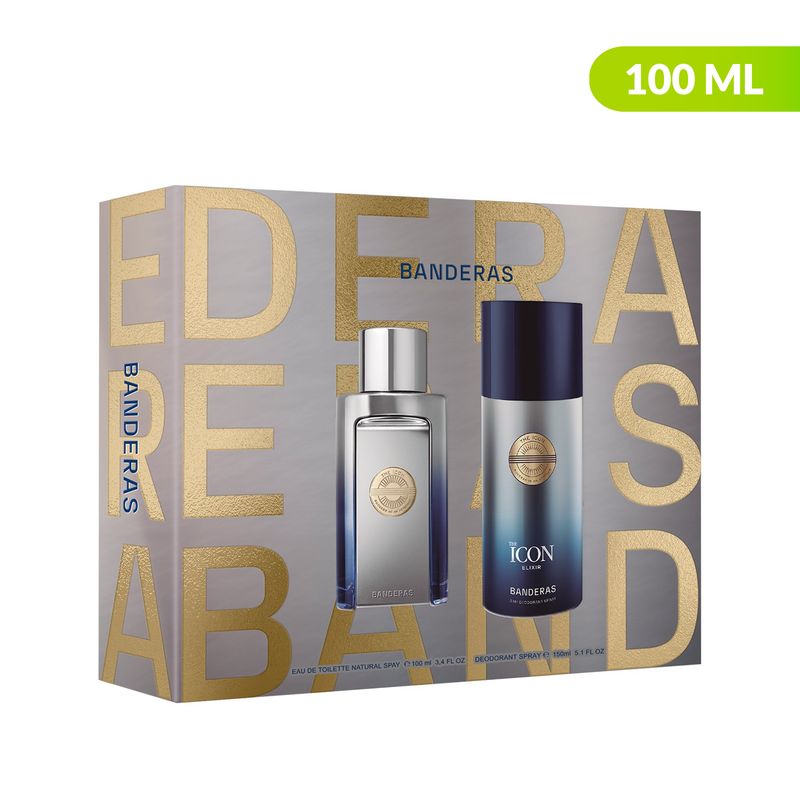 ANTONIO BANDERAS - Set de Perfume Icon Antonio Banderas Incluye: Perfume y Desodorante spray 150ml