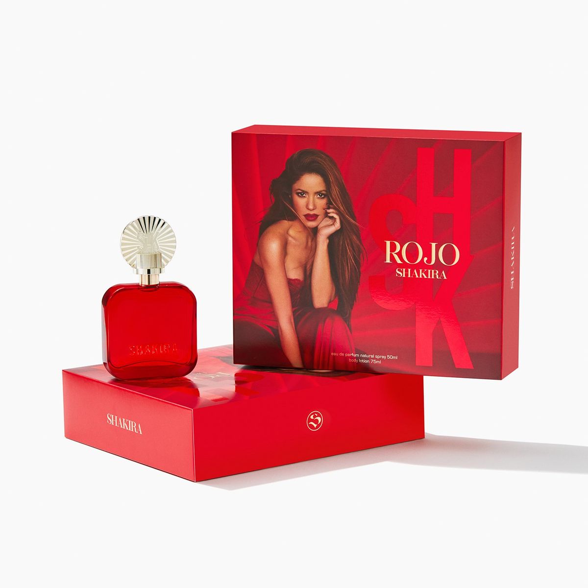 SHAKIRA - Set de Perfume Mujer Shakira Rojo Incluye: Eau de parfum 50ml y Body Lotion 75ml 
