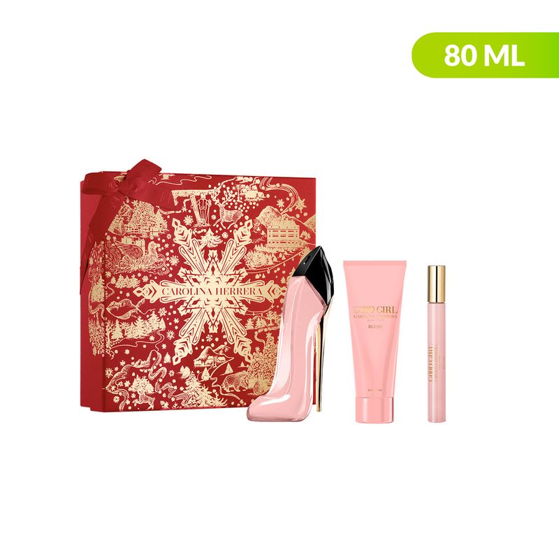CAROLINA HERRERA - Set de Perfume Good Girl Mujer Carolina Herrera Incluye: Perfume 80ml + Perfume tamaño viajero 10 ml + Good Girl Body Mist 100 ml