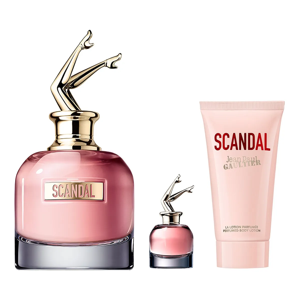 JEAN PAUL GAULTIER - Set de Perfume Mujer Jean Paul Gaultier Scandal Incluye: Perfume 80ml + Eau de parfum 6ml + Loción Corporal 75ml 