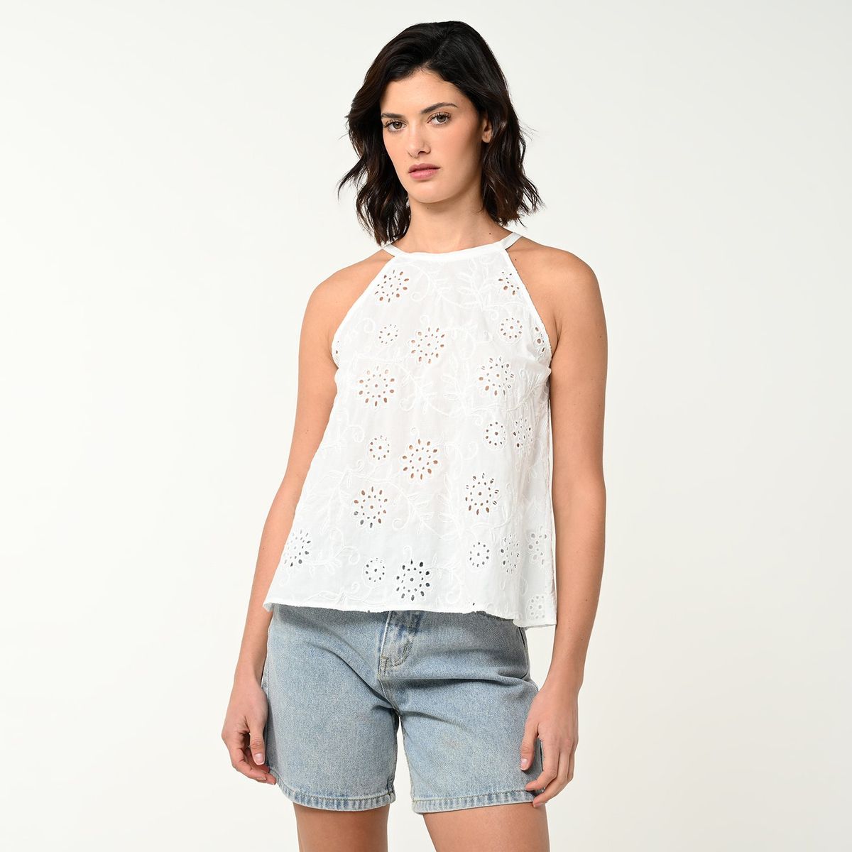 UNIVERSITY CLUB - Blusa Mujer Manga corta de Algodón University Club