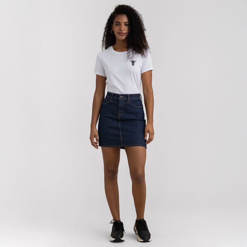 LEVIS - Falda de jean Mini Mujer de Algodón Levis