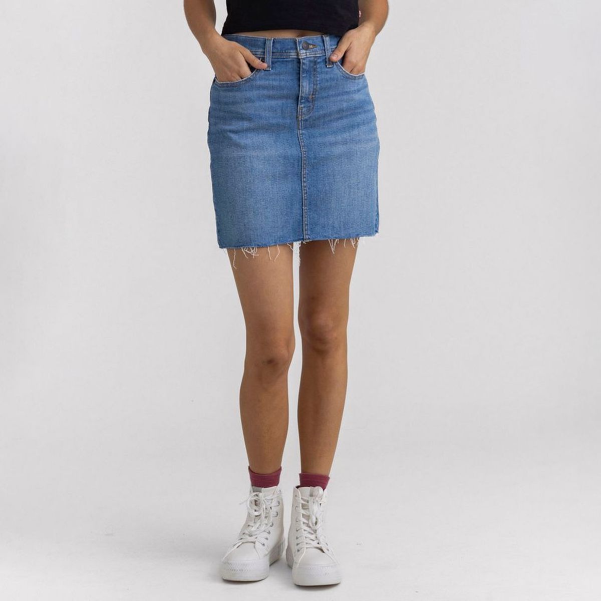 LEVIS - Falda de jean Mini Mujer de Algodón Levis
