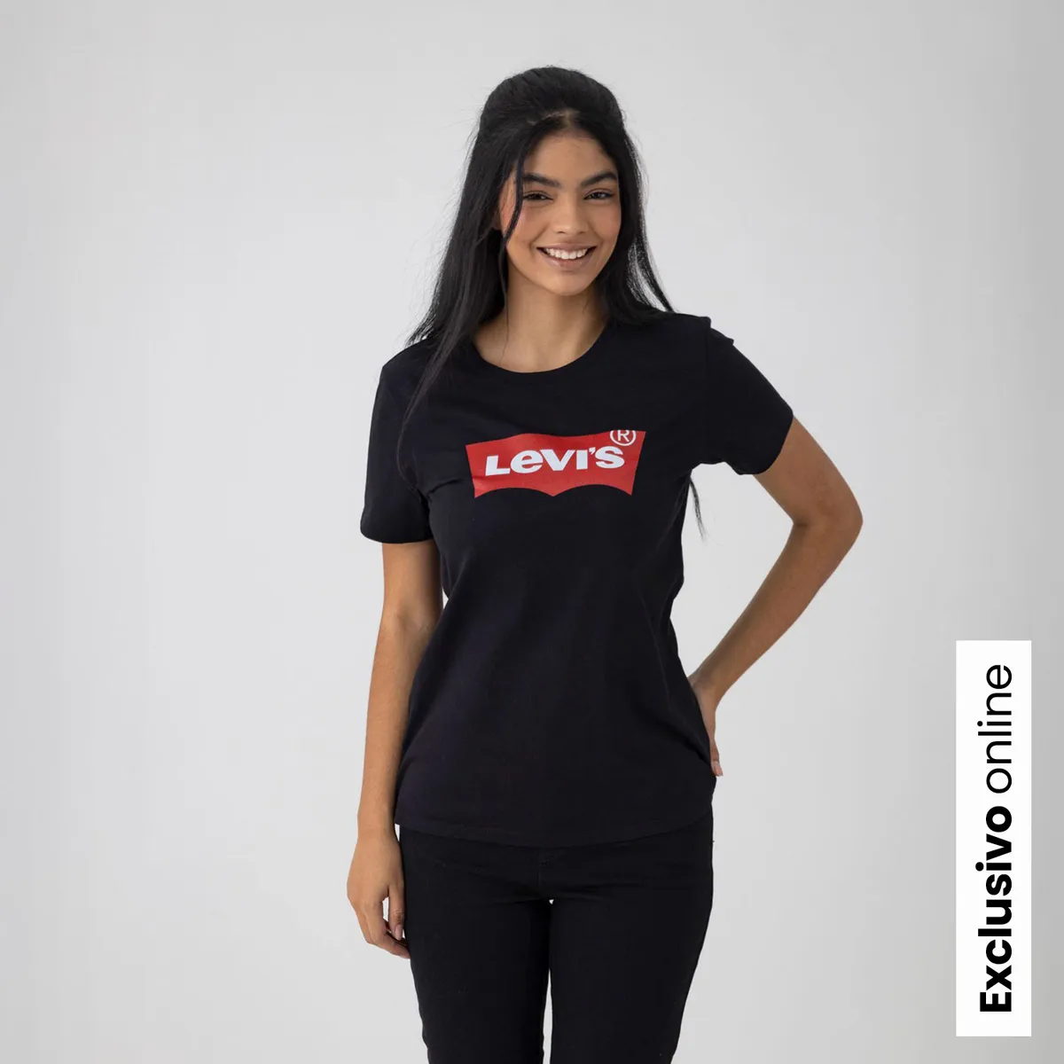 LEVIS - Camiseta Mujer con Estampado Manga corta de Algodón Levis