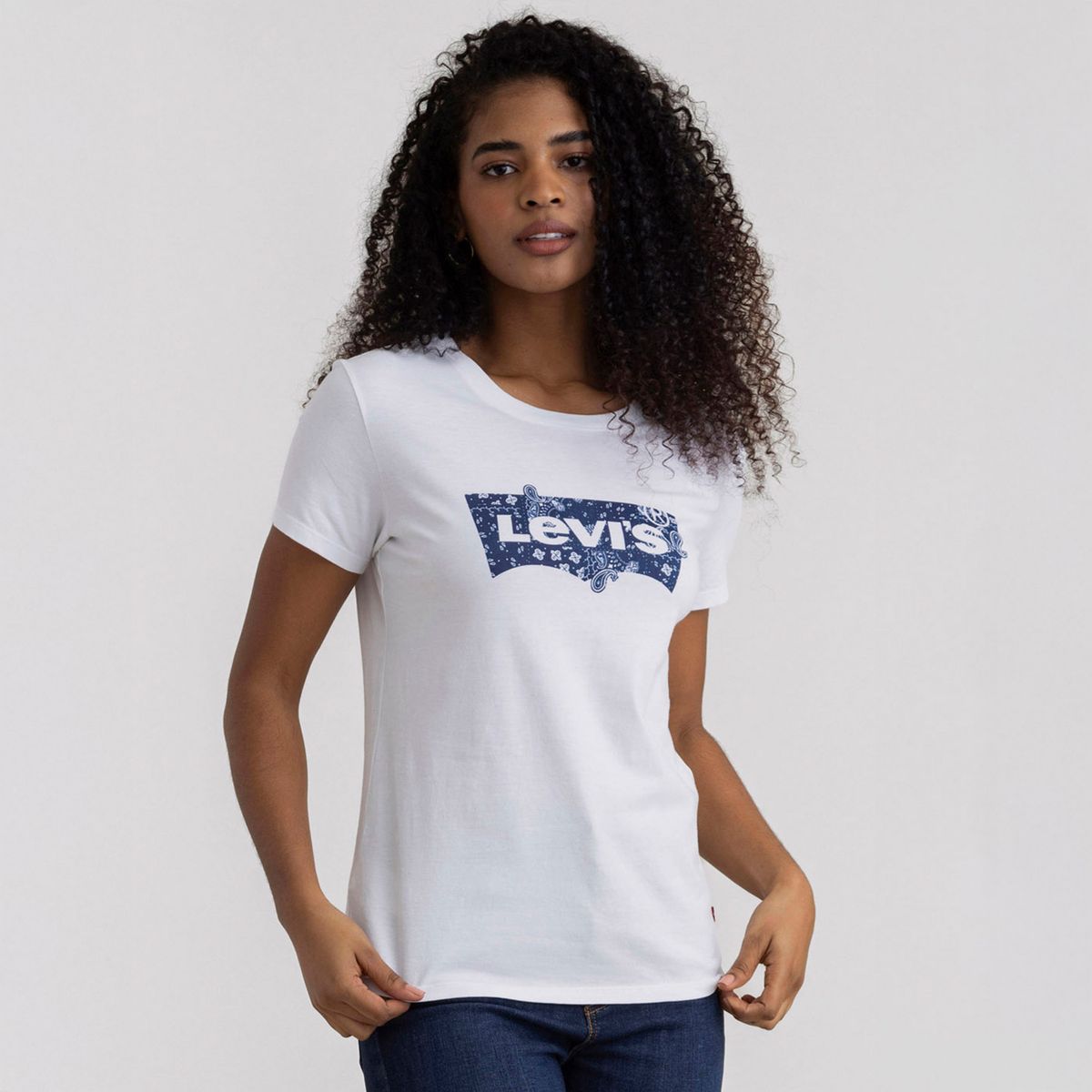 LEVIS - Camiseta Mujer con Estampado Manga corta de Algodón Levis