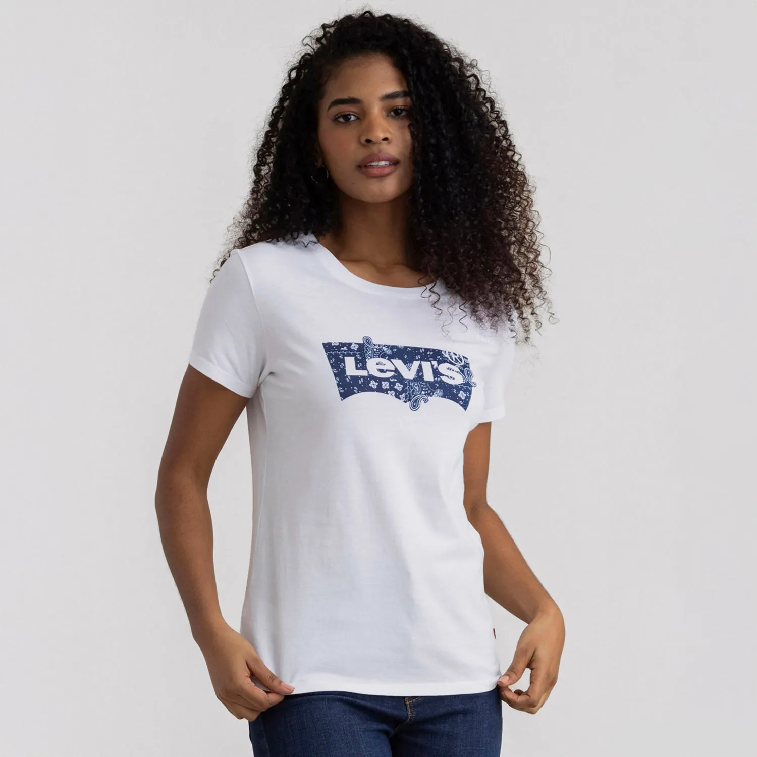 Camiseta Mujer con Estampado Manga corta de Algodón Levis LEVIS