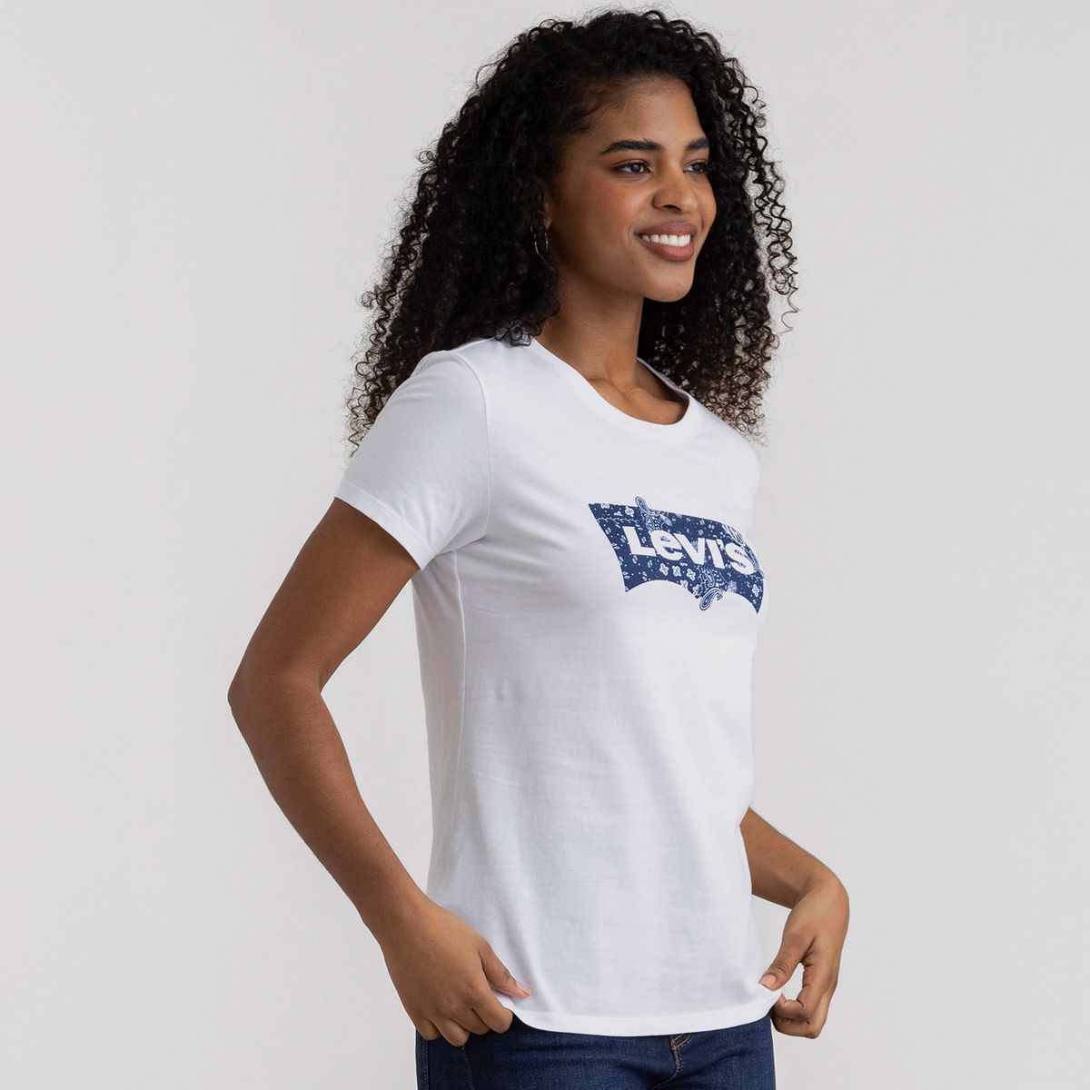 LEVIS - Camiseta Mujer con Estampado Manga corta de Algodón Levis