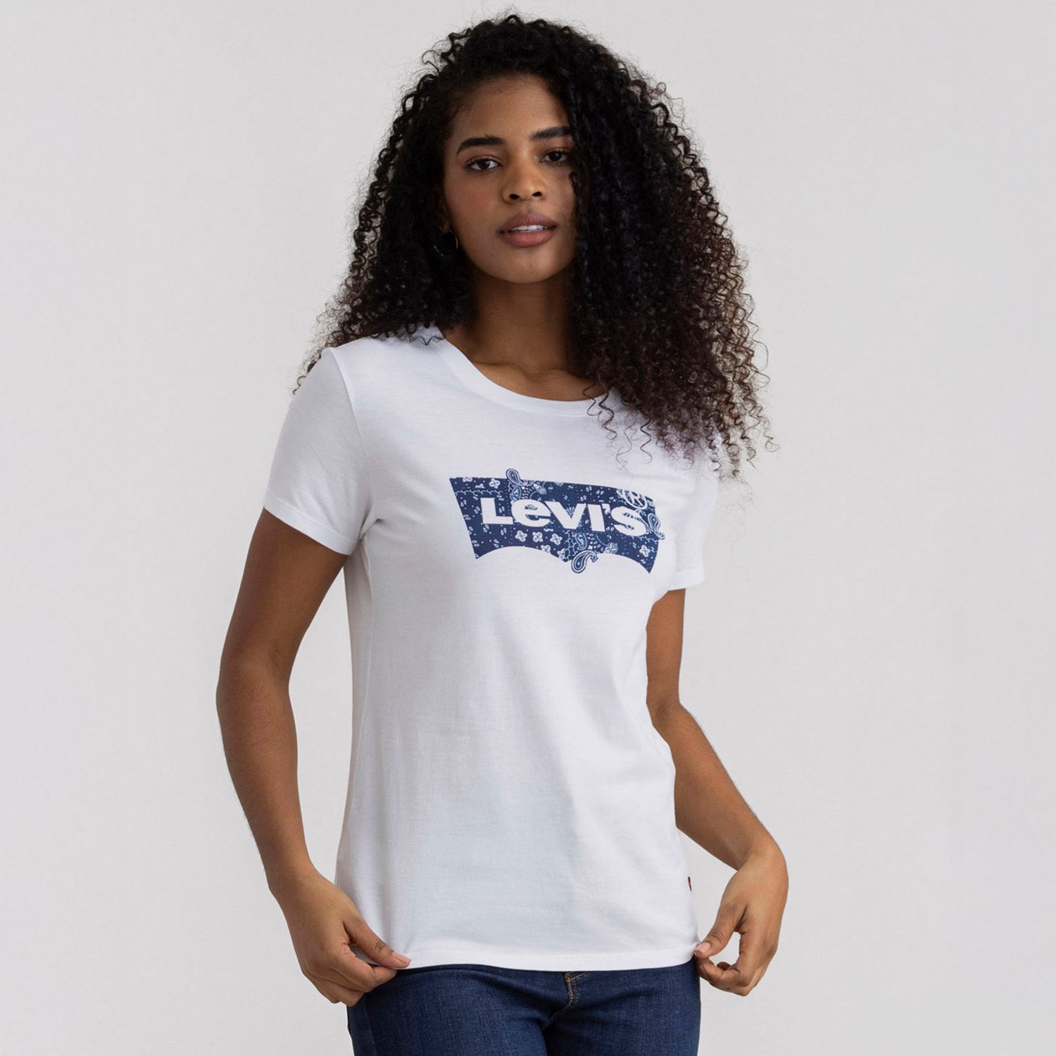 Camiseta Mujer con Estampado Manga corta de Algodón Levis LEVIS