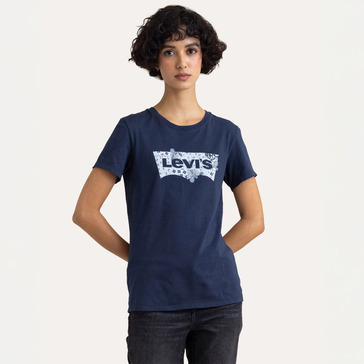 LEVIS - Camiseta Mujer con Estampado Manga corta de Algodón Levis