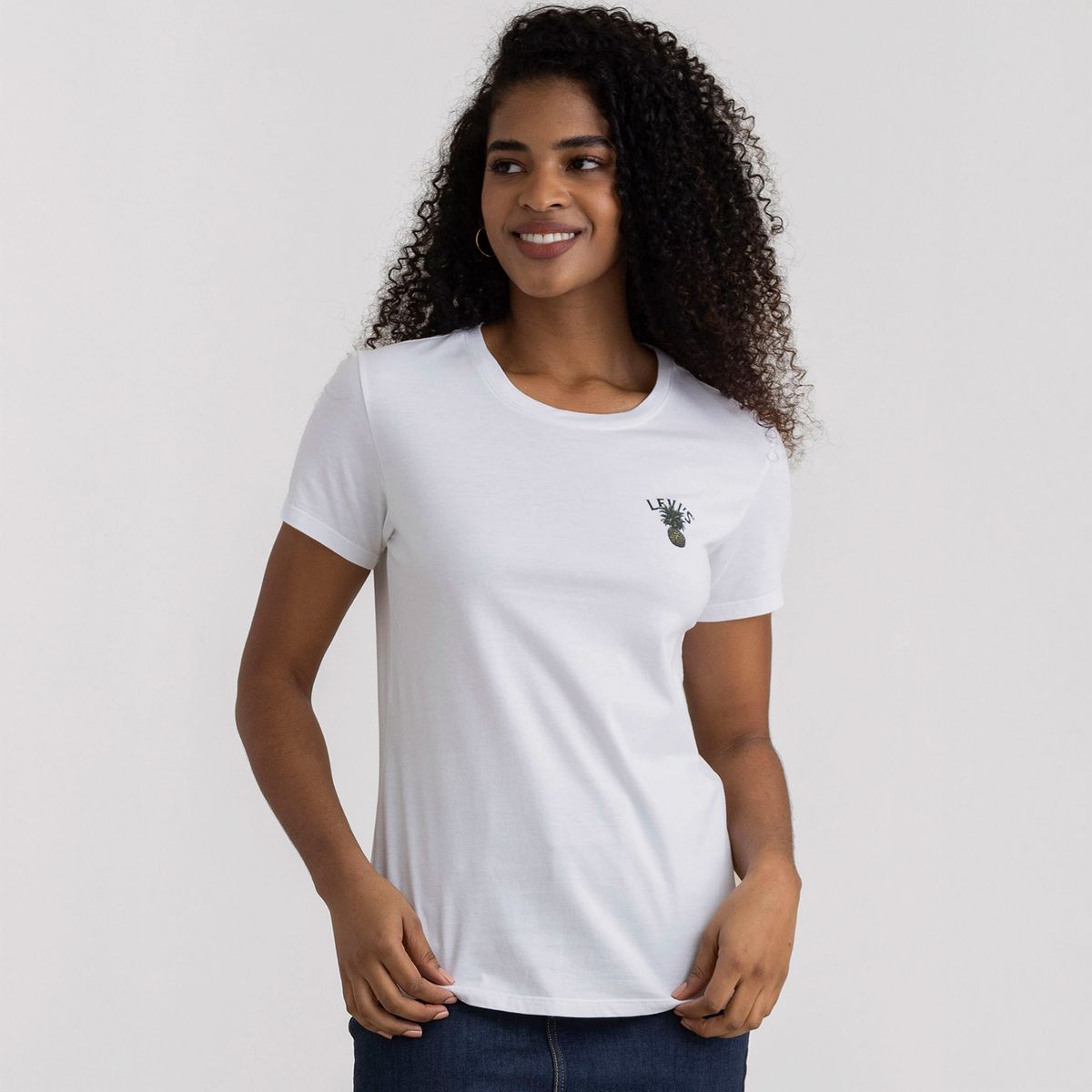 LEVIS - Camiseta Mujer con Estampado Manga corta de Algodón Levis