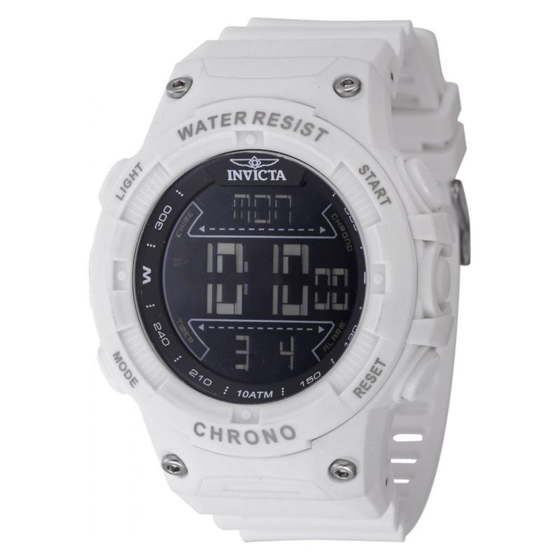 INVICTA - Reloj Invicta Para Hombre Invicta Racing. Reloj Digital Poliuretano Blanco