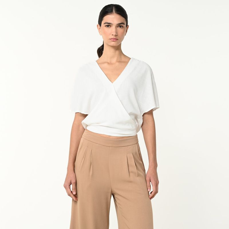 BASEMENT - Camiseta Mujer Con Boleros Manga corta Basement