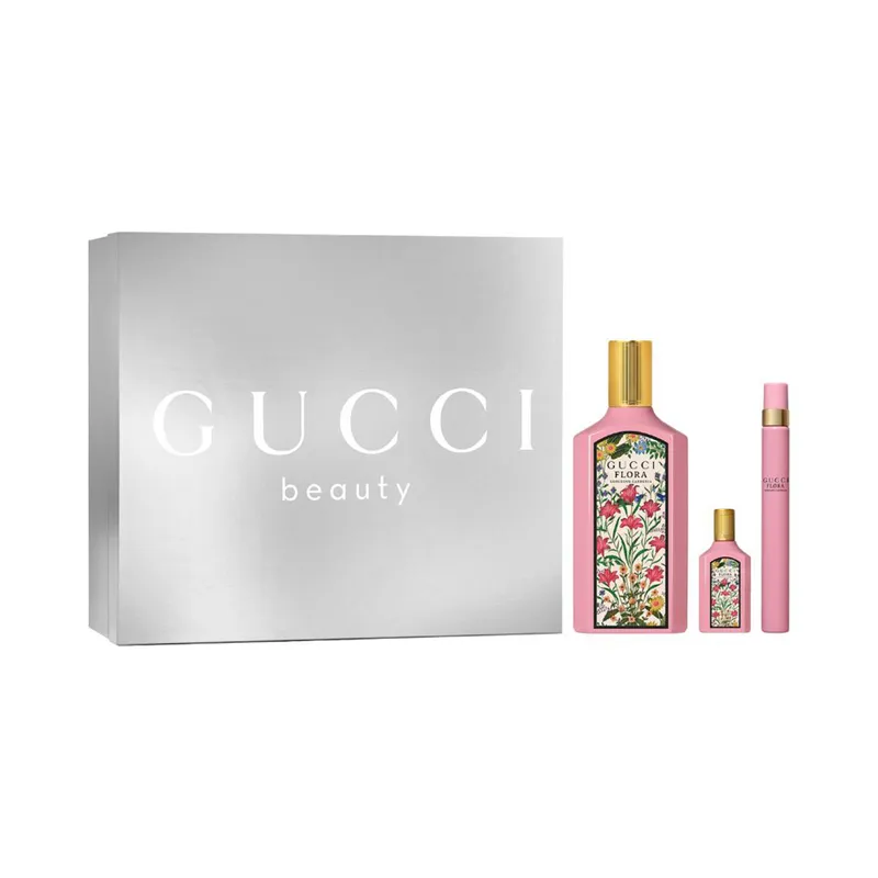 GUCCI - Set perfume Mujer Gucci Incluye 0ml /3.3oz Gucci Flora Gorgeous Gardenia Eau de Parfum for Women - 10ml /0.33oz Gucci Flora Gorgeous Gardenia Eau de Parfum for Women Pen Spray - 5ml /0.16oz Gucci Flora Gorgeous Gardenia Eau de Parfum for Women Miniature